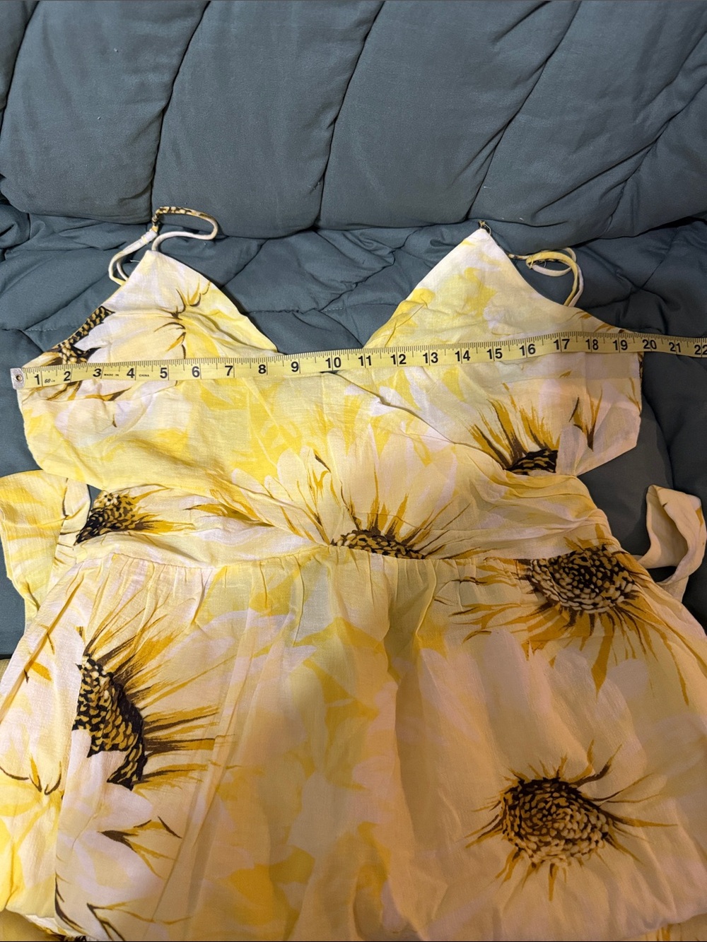 Yellow Floral Maxi Dress - Picture 15 of 17